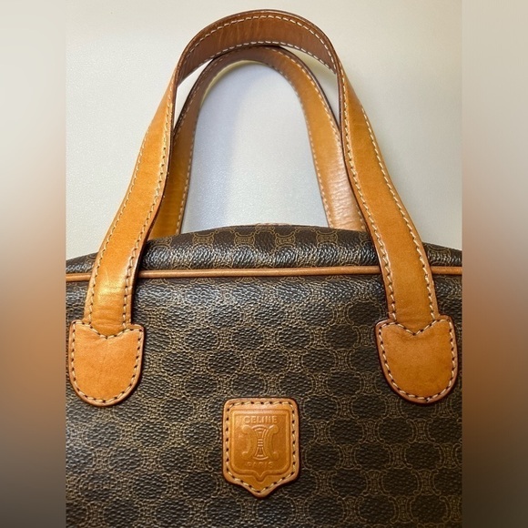 Vintage Celine Macadam Pattern Handbag. - Picture 11 of 15